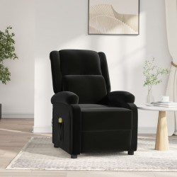 Sonata H Електрически масажен стол, черен, кадифе - Mobilier cu mecanism de relaxare