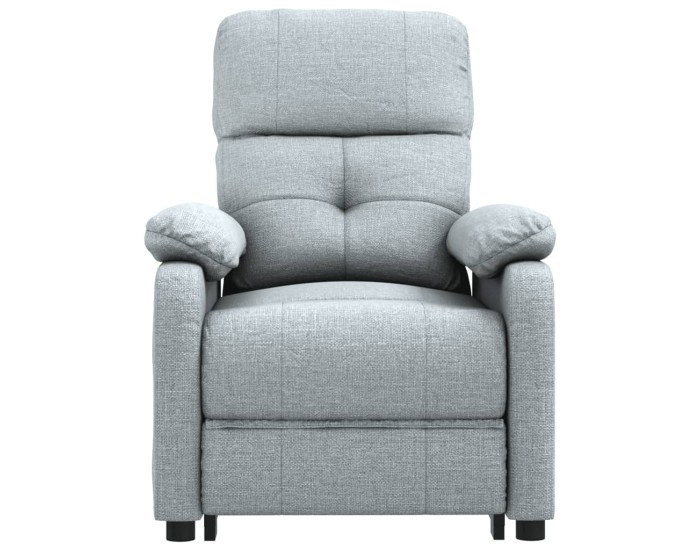 Sonata Fotoliu de masaj electric rabatabil, gri deschis, textil