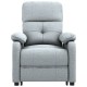 Sonata Fotoliu de masaj electric rabatabil, gri deschis, textil