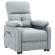 Sonata Fotoliu de masaj electric rabatabil, gri deschis, textil