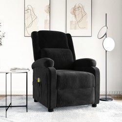 Sonata H Масажен стол, черен, кадифе - Mobilier cu mecanism de relaxare