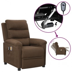 Sonata H Електрически масажен стол, кафяв, текстил - Mobilier cu mecanism de relaxare
