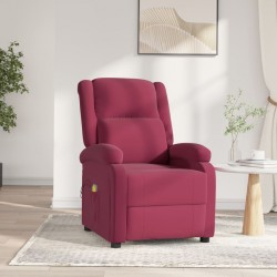 Sonata H Електрически масажен стол, виненочервен, кадифе - Mobilier cu mecanism de relaxare