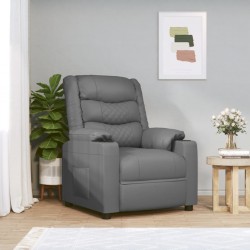 Sonata H Електрически масажен стол, сив, изкуствена кожа - Mobilier cu mecanism de relaxare