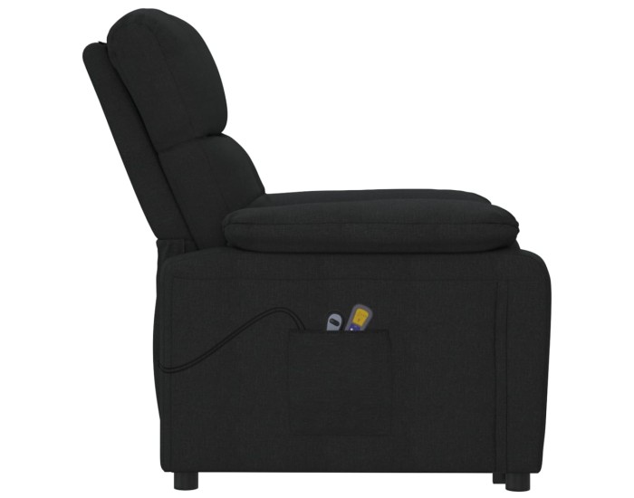Sonata Fotoliu de masaj electric rabatabil, negru, textil