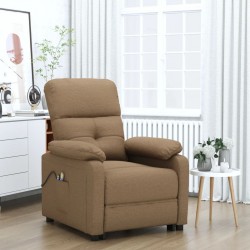 Sonata H Електрически масажен стол, кафяв, текстил - Mobilier cu mecanism de relaxare