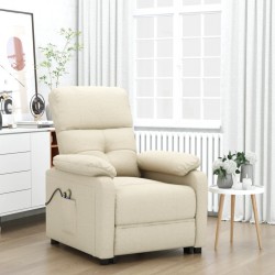 Sonata H Електрически масажен стол, кремав, текстил - Mobilier cu mecanism de relaxare