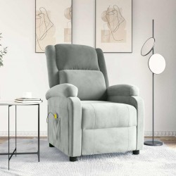 Sonata H Масажен стол, светлосив, кадифе - Mobilier cu mecanism de relaxare