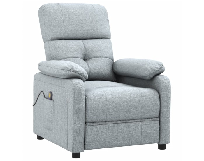 Sonata Fotoliu de masaj, gri deschis, material textil
