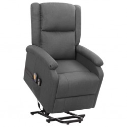 Sonata H Изправящ масажен стол, тъмносив, текстил - Mobilier cu mecanism de relaxare