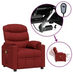 Sonata H Електрически масажен стол, виненочервен, текстил - Mobilier cu mecanism de relaxare