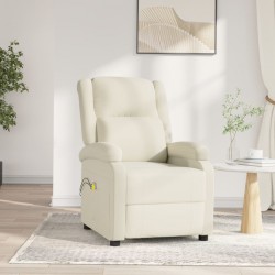 Sonata H Електрически масажен стол, кремав, кадифе - Mobilier cu mecanism de relaxare