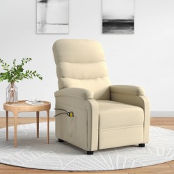 Sonata H Електрически масажен стол, кремав, текстил - Mobilier cu mecanism de relaxare