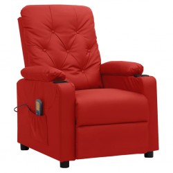 Sonata H Масажен стол виненочервен изкуствена кожа - Mobilier cu mecanism de relaxare