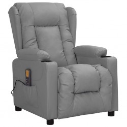 Sonata H Масажен стол, сив, изкуствена кожа - Mobilier cu mecanism de relaxare
