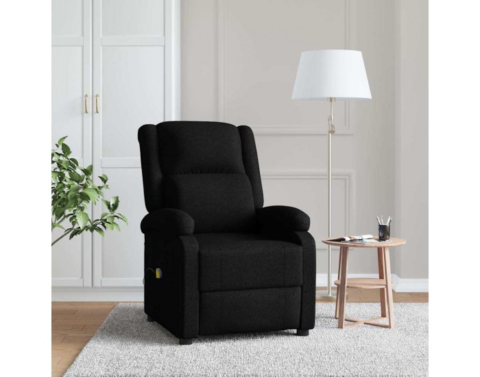 Sonata H Wingback масажен стол, черен, текстил