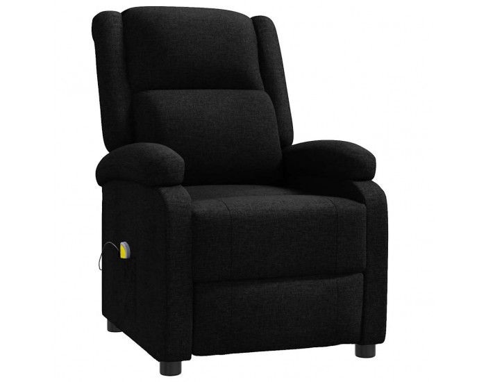 Sonata H Wingback масажен стол, черен, текстил