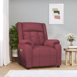 Sonata H Електрически масажен стол, виненочервен, текстил - Mobilier cu mecanism de relaxare