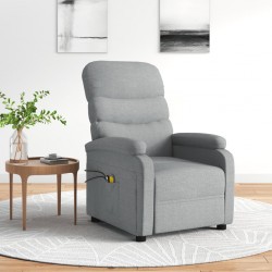 Sonata H Електрически масажен стол, светлосив, текстил - Mobilier cu mecanism de relaxare