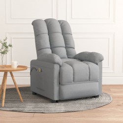 Sonata H Електрически масажен стол, светлосив, текстил - Mobilier cu mecanism de relaxare