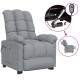 Sonata Fotoliu de masaj electric rabatabil, gri deschis, textil