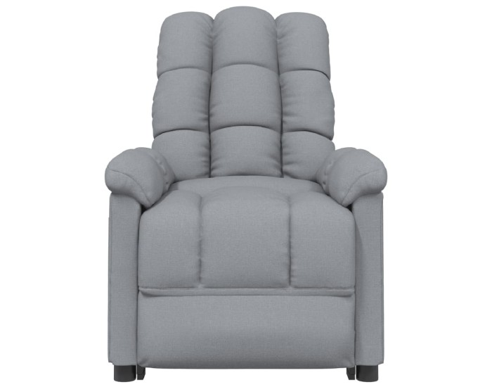 Sonata Fotoliu de masaj electric rabatabil, gri deschis, textil