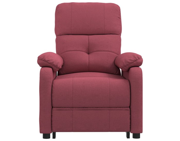 Sonata Fotoliu de masaj electric rabatabil, roșu vin, textil