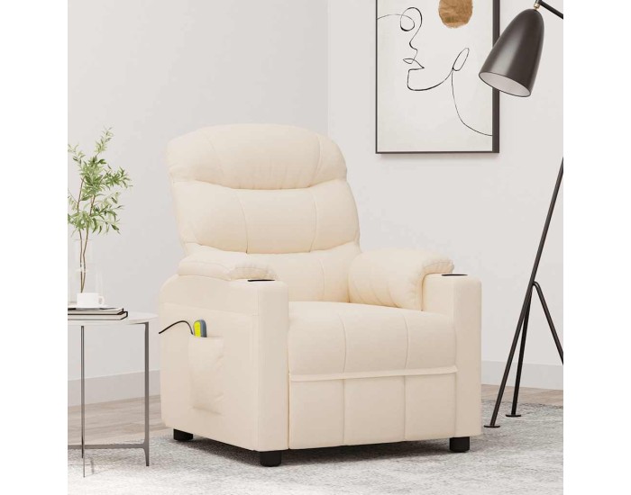 Sonata Fotoliu de masaj, crem, material textil
