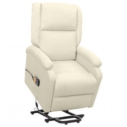 Sonata H Изправящ масажен стол, кремав, текстил - Mobilier cu mecanism de relaxare