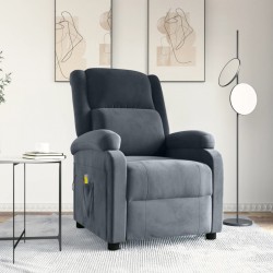 Sonata H Масажен стол, тъмносив, кадифе - Mobilier cu mecanism de relaxare