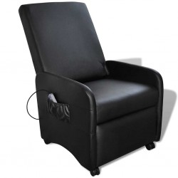 Sonata H Масажен стол, черен, изкуствена кожа - Mobilier cu mecanism de relaxare