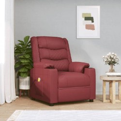 Sonata H Масажен стол виненочервен изкуствена кожа - Mobilier cu mecanism de relaxare