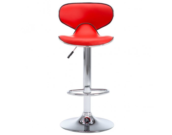 323645 Sonata H Bar Stools 2 pcs Red Faux Leather