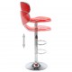 323645 Sonata H Bar Stools 2 pcs Red Faux Leather