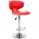 323645 Sonata H Bar Stools 2 pcs Red Faux Leather