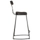 Sonata Scaune de bar 2 buc Negru 49x43x88 cm lemn masiv de mango