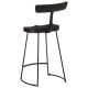 Sonata Scaune de bar 2 buc Negru 49x43x88 cm lemn masiv de mango