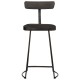 Sonata Scaune de bar 2 buc Negru 49x43x88 cm lemn masiv de mango