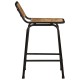 Sonata Scaune de bar 4 buc 46x35,5x70 cm lemn masiv Mango brut