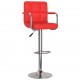 Sonata H Бар табуретки, 2 бр, червени, изкуствена кожа