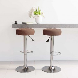 Sonata H Бар табуретки, 2 бр, кафяви, текстил - Scaune de bar