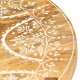 287445 Sonata H Hand-painted Stool 38x38x35 cm Solid Mango Wood