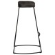 Sonata Scaune de bar 2 buc Negru 45x40x78 cm lemn masiv de mango