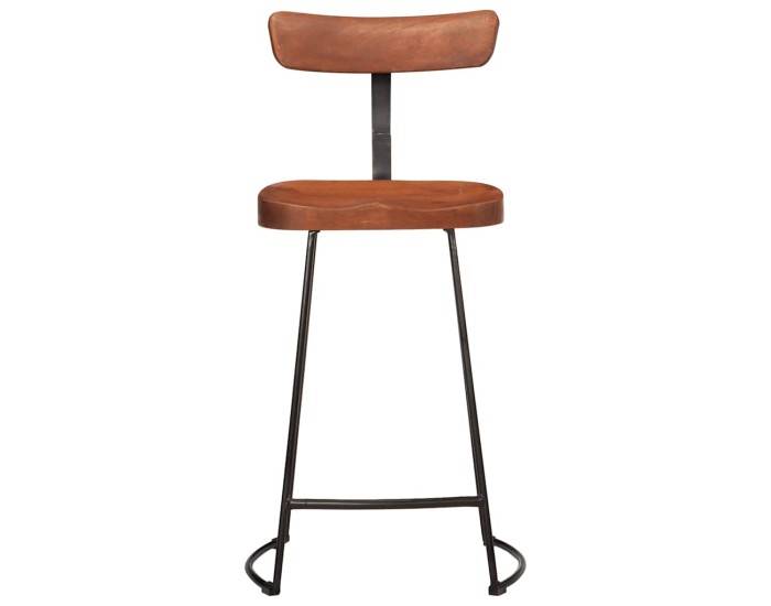 Sonata Scaune de bar 2 buc 49x43x88 cm lemn masiv de mango