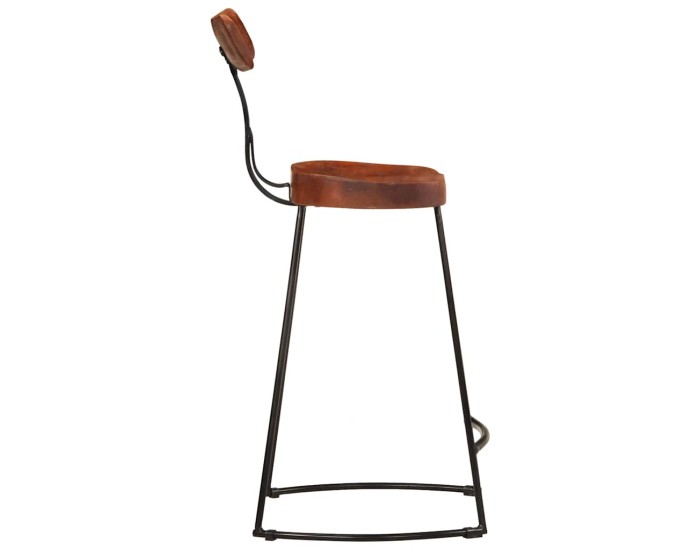 Sonata Scaune de bar 2 buc 49x43x88 cm lemn masiv de mango