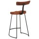 Sonata Scaune de bar 2 buc 49x43x88 cm lemn masiv de mango