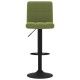 Sonata Scaune de bar, 2 buc., verde deschis, catifea