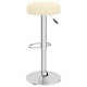 Sonata Scaune de bar, 2 buc., crem, material textil