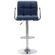 Sonata Scaun de bar, albastru, material textil