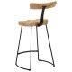 Sonata Scaune de bar 2 buc 49x43x88 cm lemn masiv de mango